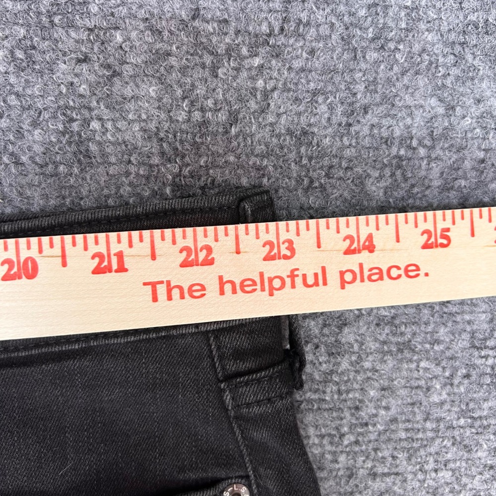 Levis Classic Straight Jeans Womens 24W M Black Mid Rise Easy Fit Stretch Denim - Picture 11 of 12